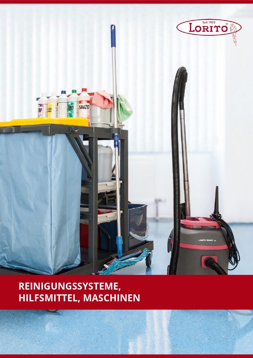 Titelseite Katalog Reinigungssysteme, Hilfsmittel & Maschinen